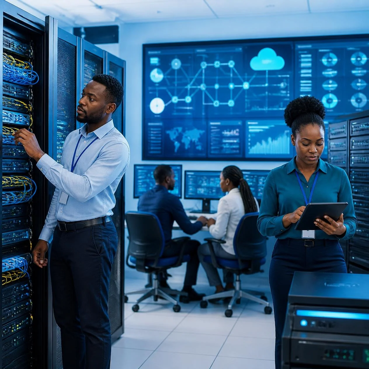 Enterprise IT infrastructure hardware and servers