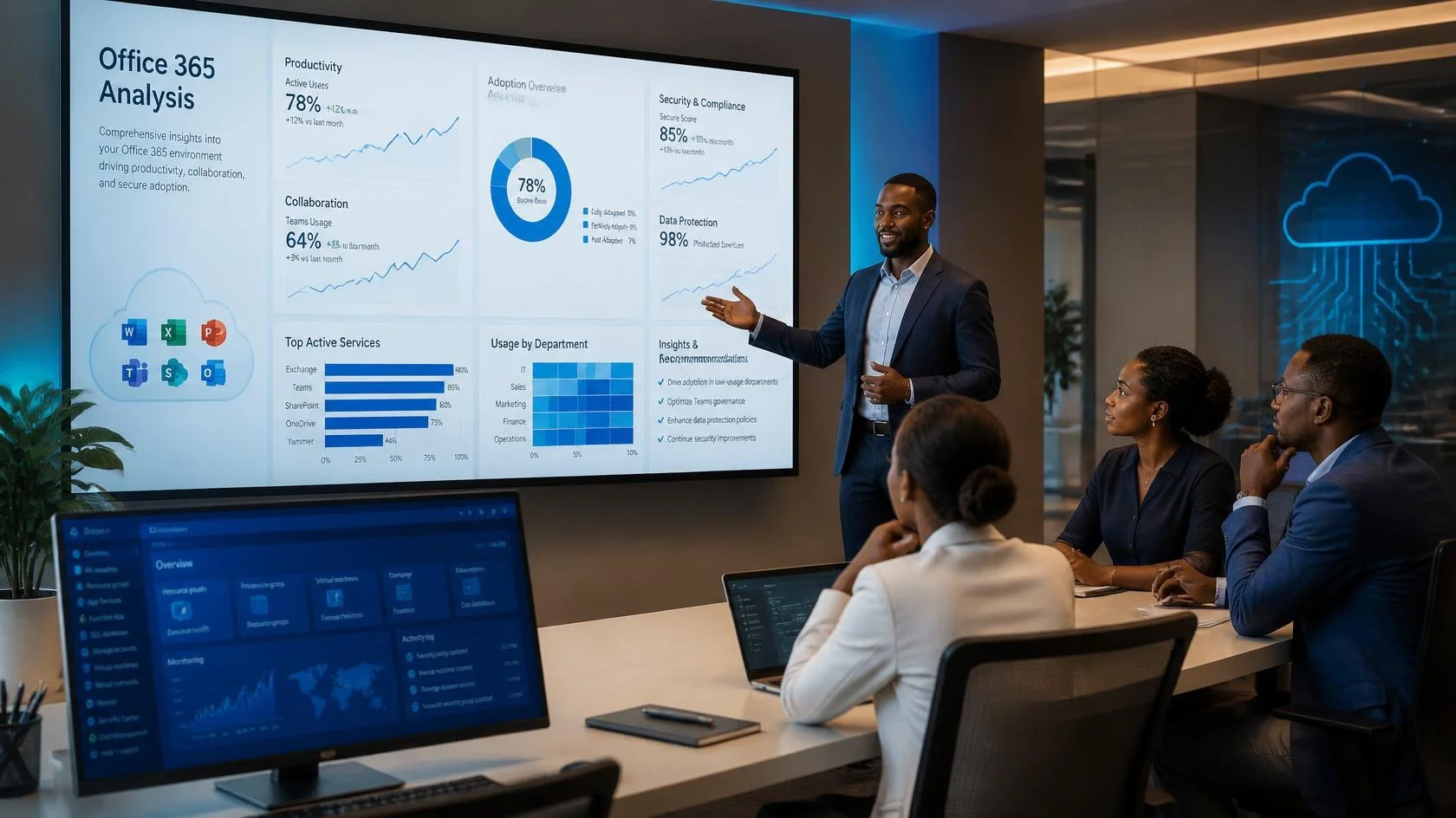 IT consulting strategy session with business technology planning