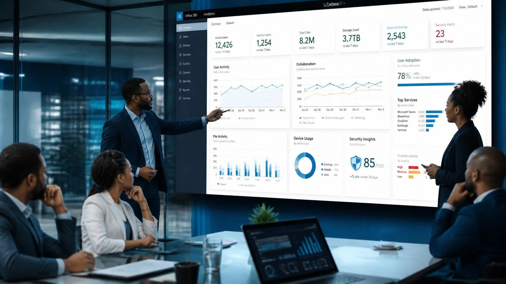 Business intelligence dashboard and data analytics